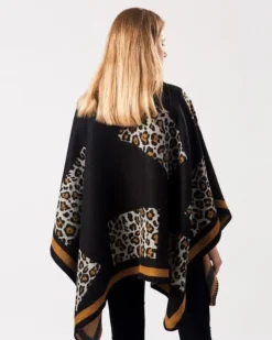 Cape Poncho Cozy Leopard