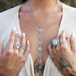 Chakra Kette - Sterling Silber 925