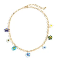 Choker Halskette Flores de Colores