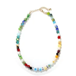Choker Halskette Flores de Colores