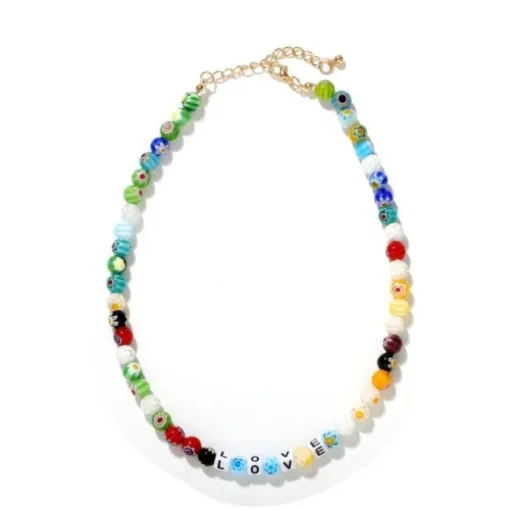 Choker Halskette Flores de Colores