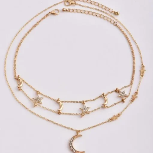 Choker Halskette Moon & Stars Lovers