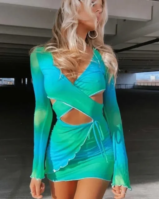 Cut-Out Cross Kleid Kathy