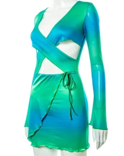 Cut-Out Cross Kleid Kathy