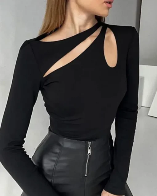 Cut-Out langarm Shirt Malia