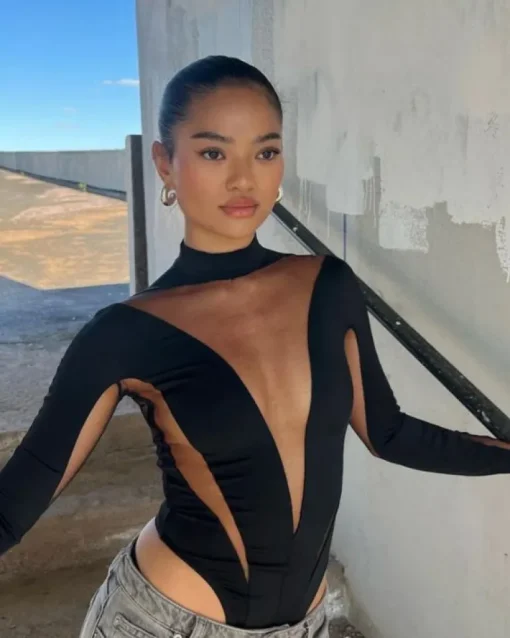 Cut-Out Mesh Body Anaya