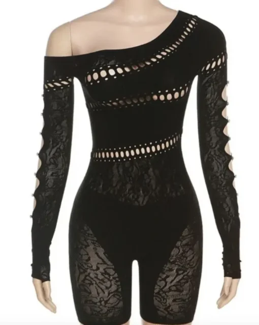 Cut-Out Mesh Overall Jenny