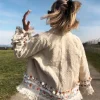 Damen Boho Jacke Amina