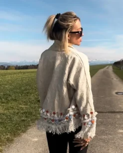 Damen Boho Jacke Amina