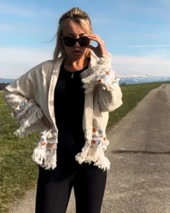 Damen Boho Jacke Amina