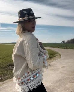 Damen Boho Jacke Amina