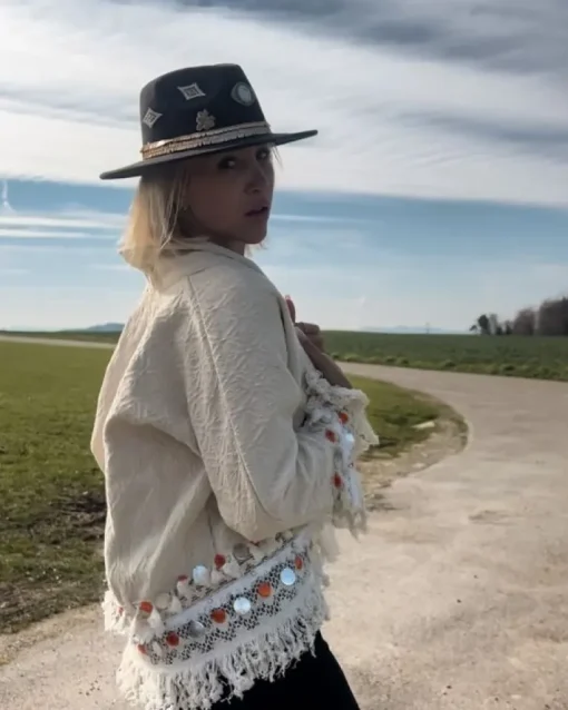 Damen Boho Jacke Amina