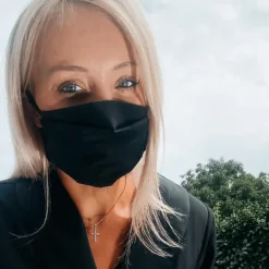 Damen Maske Schwarz Selena