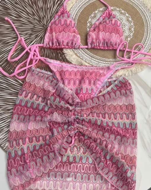 Dreiteiler Bikini Set Retro Vibe