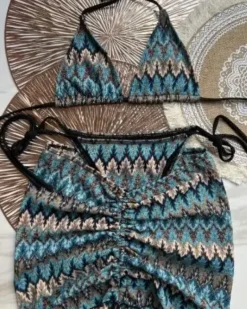 Dreiteiler Bikini Set Retro Vibe