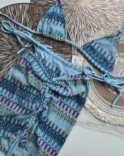 Dreiteiler Bikini Set Retro Vibe