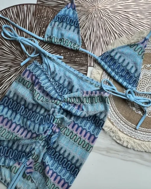 Dreiteiler Bikini Set Retro Vibe