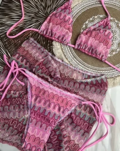 Dreiteiler Bikini Set Retro Vibe