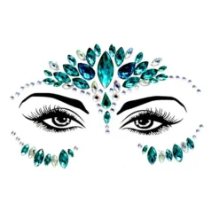 Farbige Glitzersteine Make-Up Josephine