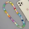 Farbige Perlen Handykette Playtime