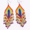 Farbige Perlen Ohrringe Oaxaca