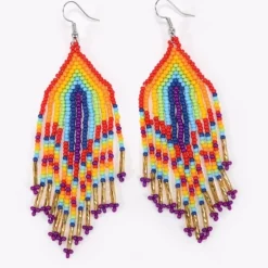 Farbige Perlen Ohrringe Oaxaca