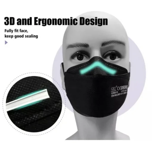FFP2 Schutzmaske Fischform 3D