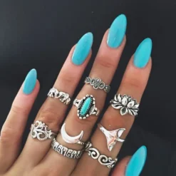 Finger Ringe Lotus Moon