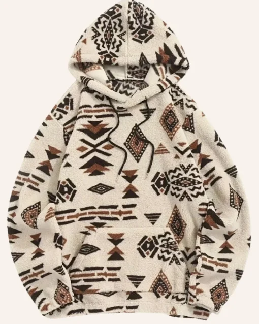 Fleece Hoodie Pullover Ethno Sam