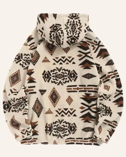 Fleece Hoodie Pullover Ethno Sam