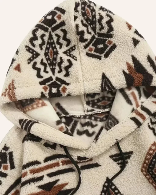 Fleece Hoodie Pullover Ethno Sam