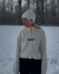 Fleece Pullover mit Kragen Caly