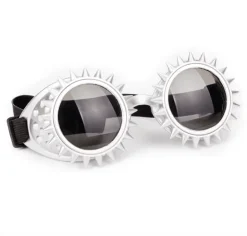 Fliegerbrille Steampunk White Power