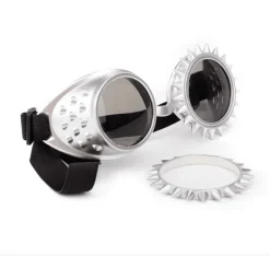 Fliegerbrille Steampunk White Power