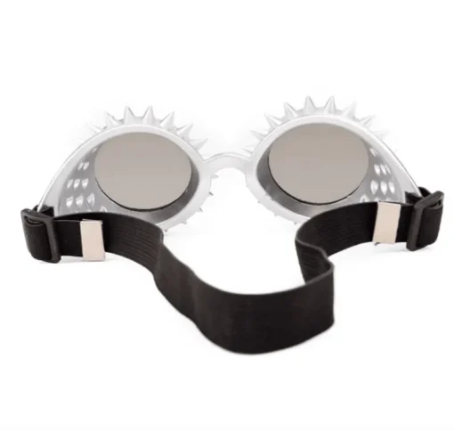 Fliegerbrille Steampunk White Power