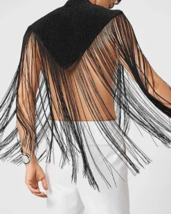 Fransen Neck Top Blaze