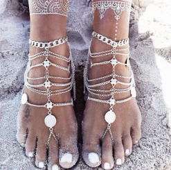 Fusskette Boho Coins