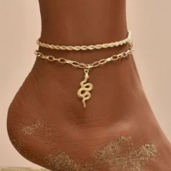 Fusskette Golden Snake