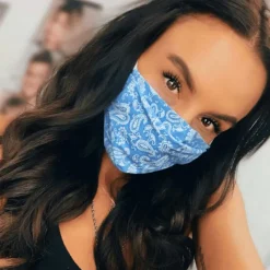 Gesichtsmaske Bandana Hellblau