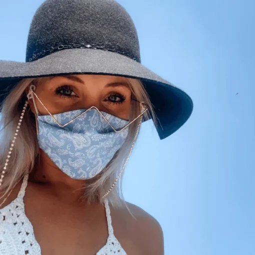 Gesichtsmaske Bandana Hellblau