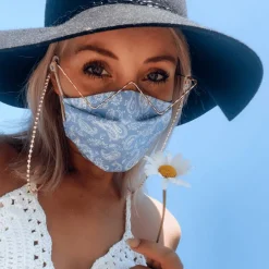 Gesichtsmaske Bandana Hellblau