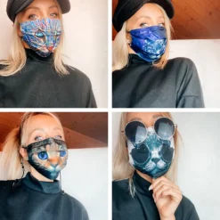 Gesichtsmasken Schutz Psycho Cat