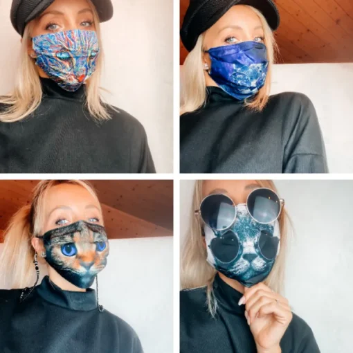 Gesichtsmasken Schutz Psycho Cat