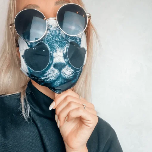 Gesichtsmasken Schutz Psycho Cat