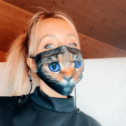 Gesichtsmasken Schutz Psycho Cat