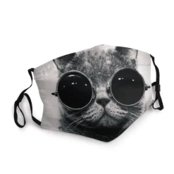 Gesichtsmasken Schutz Psycho Cat