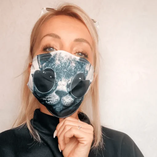 Gesichtsmasken Schutz Psycho Cat