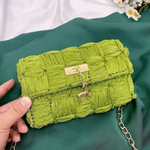 Gewebte Häkeltasche Bambi