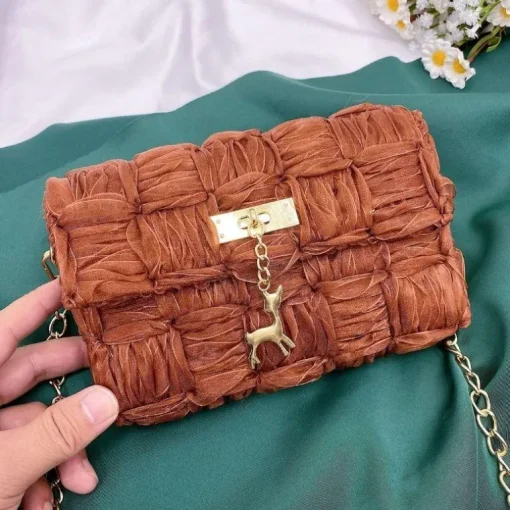 Gewebte Häkeltasche Bambi