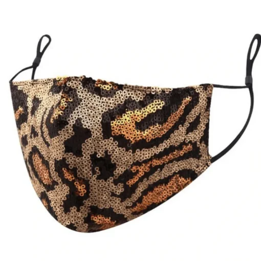 Glitter Leo Pailletten Maske